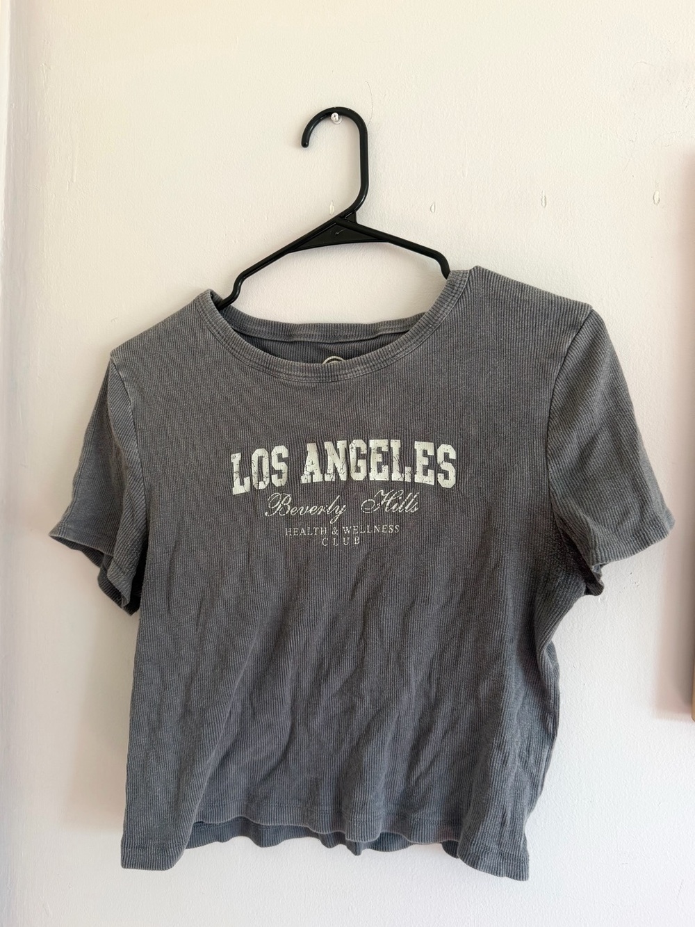 Gray 'Los Angeles Beverly Hills' Vintage Style Tee